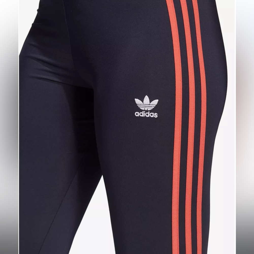 Adidas Originals Active Icon 3-stripe Salmon Orange Legging Pants S